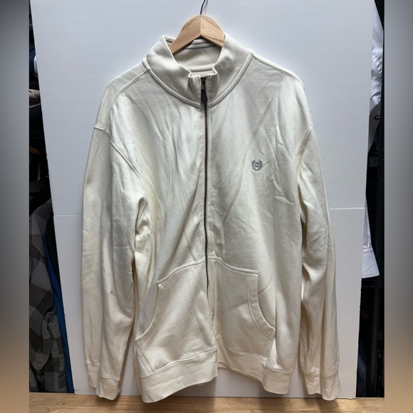 Chaps Other - Chaps Cream Zip Up Sweater
